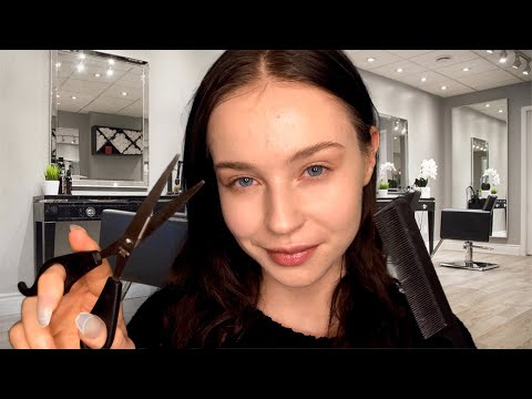 ASMR Relaxing Haircut Roleplay For Sleep | Shampoo Massage, Scissors, Brushing & Personal Attention