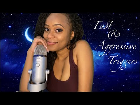 ⚡️ ASMR ⚡️ Fast & Aggressive Triggers | Tapping & Scratching | Mic Scratching 🎙️⚡️💛