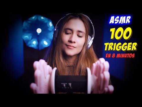 ASMR | 100 TRIGGER en 8 MINUTOS | ASMR Español | Asmr with Sasha