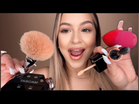 ASMR doing your makeup fast and aggressive 💋😆