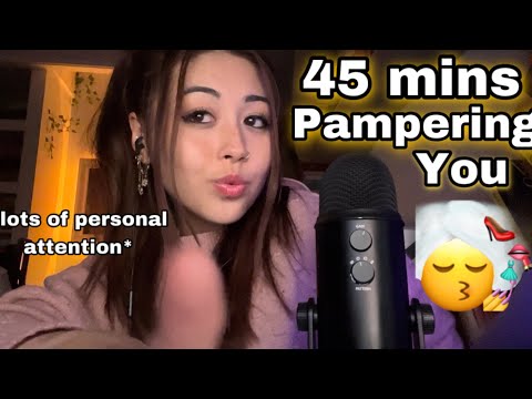 ASMR 45 Mins pampering you (massage,chiropractor,haircut) LOTS OF PERSONAL ATTENTION 🧖🏻‍♂️💤