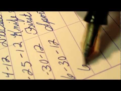 Writing with Fountain Pen - List Making Finale - ASMR