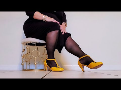 ASMR | Tapping Low Yellow Shoes | Repetitive Relaxing Sounds | Visual ASMR
