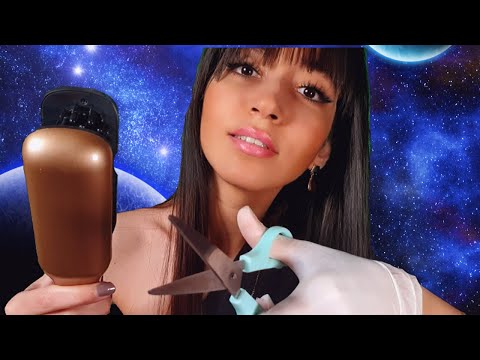 ASMR FRANÇAIS PARTIE 149 : ROLEPLAY COIFFEUR DANS LE COSMOS #asmr #roleplay #brushing #cheveux