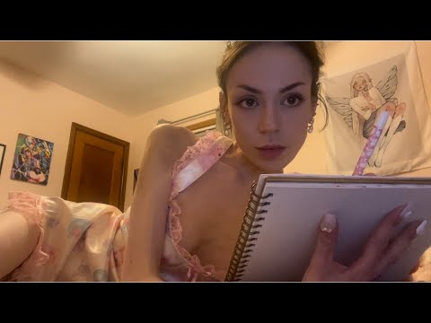 Asmr asking you extremely personal and spicy questions in bed! soft spoken, pen/tongue clicks (18+)