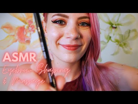 ASMR Eyebrow Shaping & Massage | Soft Spoken Personal Attention RP