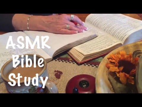 ASMR Bible/Book/Study/Crinkly notebook/Pencil writing (No talking)page turning