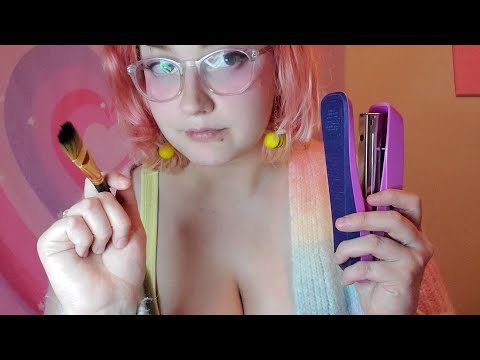 ASMR Random Assorted Personal Attention (touching, brushing, drawing, and more!)