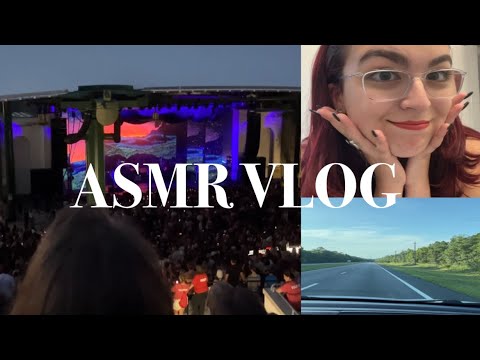 ASMR | travel vlog + phoebe bridgers concert (clicky whisper)