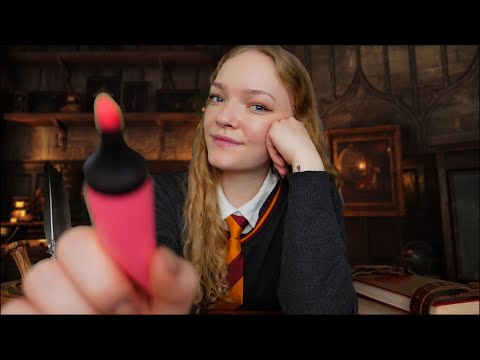 ASMR 🧙 Bored Hogwarts student draws on your face with a marker