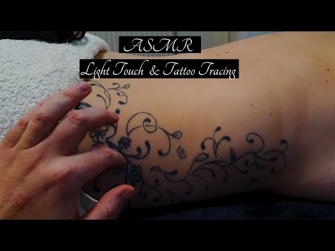 [ASMR] Light Touch Back & Tattoo Tracing - So Good it Gave Her Goosebumps