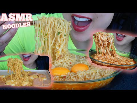 EATING CHEESY RICE CAKE CHEESY NOODLE *SPICY NOODLE SOUP ALL DAY (ASMR SOUNDS) NO TALKING | SAS-ASMR