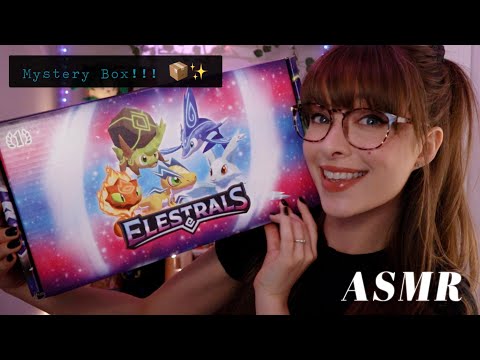 ASMR 💫 The Ultimate Elestrals Mystery Box?! Super Whisperyyy Card Opening w Taps for Good Luck!