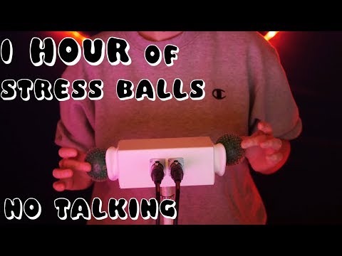 1 Hour of Squishy Stress Ball ASMR [NO Talking]
