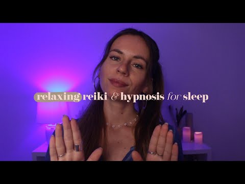 ASMR REIKI relaxing hypnosis for sleep | hand movements, personal attention, positive affirmations
