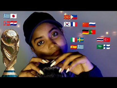 ASMR Whispering *World Cup* in 20+ Different Languages