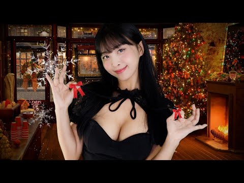 An aspiring Santa in the Christmas village🎄 ASMR