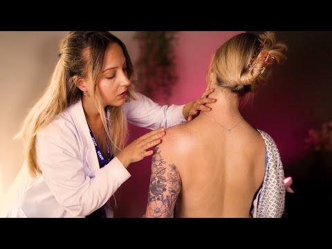 ASMR Posture Fixing, Spine Exam with Soft Spoken Analysis | Real Person Unintentional Style