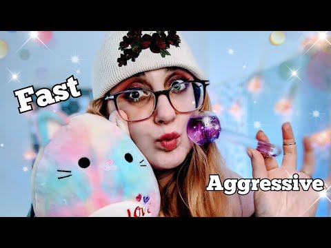 ASMR Fast and Aggressive Triggers +  Focus (for paige)