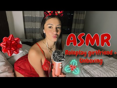 ASMR ROLEPLAY GIRLFRIEND + UNBOXING AND KISS❤️✨