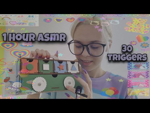 ASMR 30 TRIGGERS IN 1 HOUR