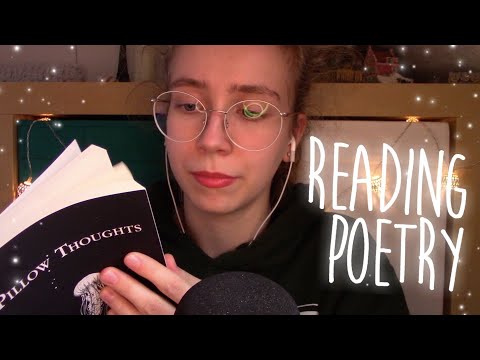 [ASMR] Reading Poetry & giving you Personal Attention 🖋🐙 (whispers + face brushing & touching)