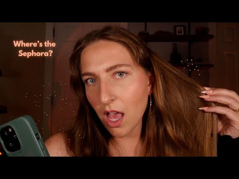 ASMR Valley Girl Asks You for Directions 🙄💅 (whispers + long nail phone tapping)