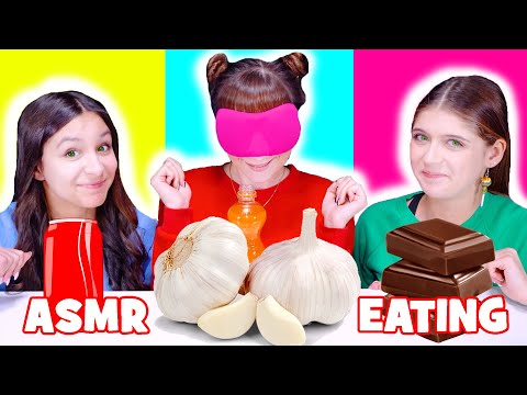 ASMR Candy, Drink, Chips Most Popular Food Challenges Eating Sounds