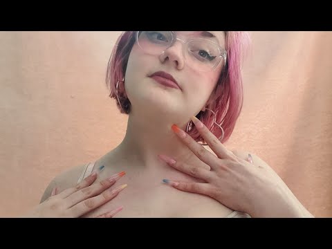 ASMR Skin Scratching with Fake Nails