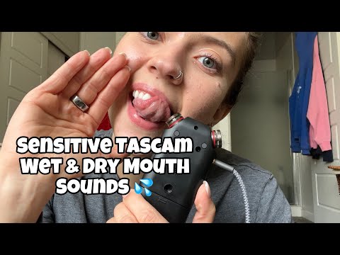 ASMR| Ear to Ear New Wet & Dry Mouth Sounds with the Tascam| SUPER SENSITIVE