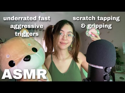 ASMR | Underrated Fast Aggressive Triggers: Scratch Tapping and Gripping