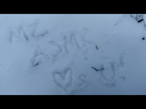 ASMR | Quick Writing/Tracing In The Snow ❄️