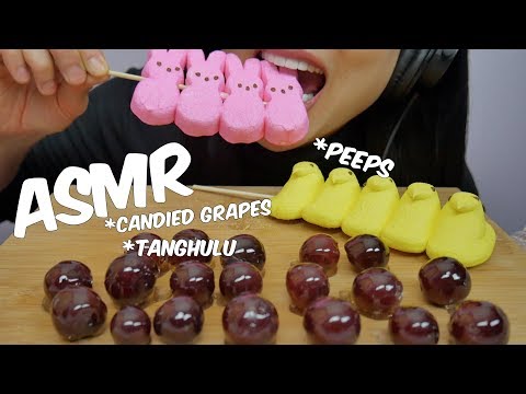ASMR Extreme Eating Sounds (Marshmallows + Candied Grapes *Tanghulu) NO TALKING | SAS-ASMR