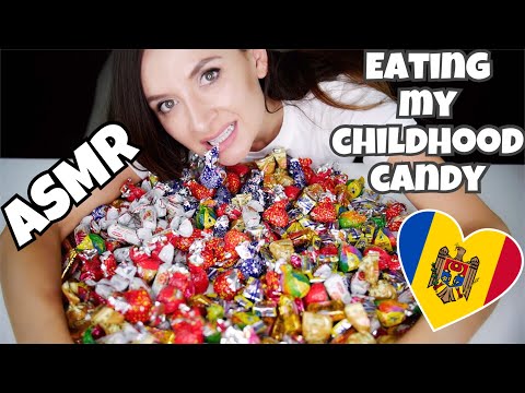 ASMR eating sweets from Moldova