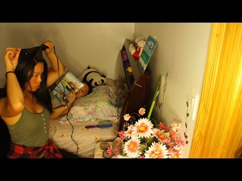 Getting Ready in ASMR! Curling My Hair + Makeup, Cousin Flips Through Magazine, Sporatic SOFT CONVO