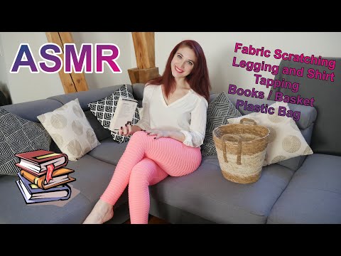 ASMR FABRIC SCRATCHING / LEGGING / TAPPING / BOOK / PLASTIC BAG AND MORE [no talking]