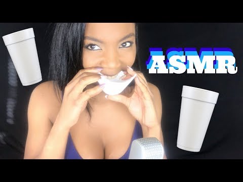 ASMR Crushing and Biting Styrofoam Cups