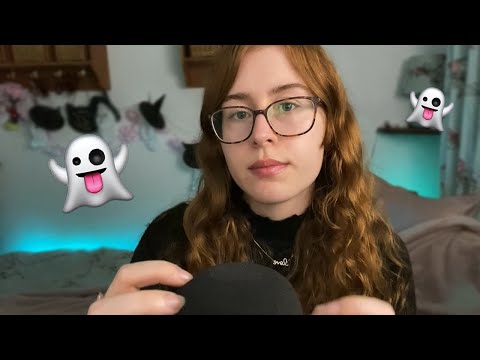 ASMR - Mic Scratch w Spooky Trigger Words | Whispered