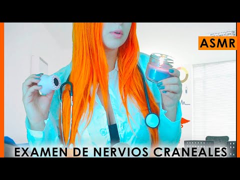 ASMR | 😍 Linda Doctora te hace EXAMEN DE NERVIOS CRANEALES | [Roleplay]  Test de Nervios Craneales 🧠
