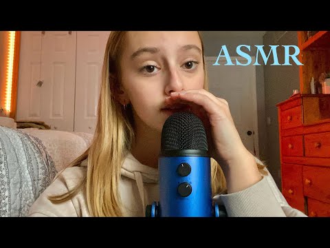 ASMR | slow mouth sounds + inaudible whispering 💛