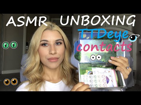 Asmr TTDEYE  Contacts unboxing Review
