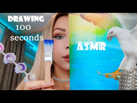 Asmr Drawing for you (100 Triggers in 100 Second)
