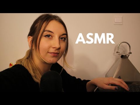 ASMR| CHEWING GUM AND TYPING ON KEYBOARD (mouth sounds, no talking)