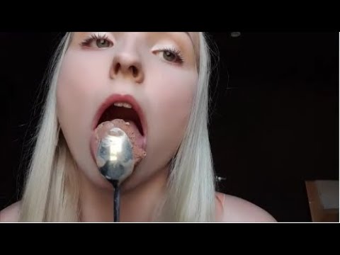 ASMR Eating Ice Cream - Licking and Sucking