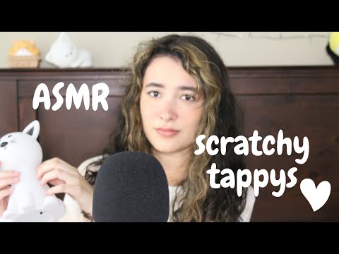 ASMR 💕 gentle scratchy taps with some kisses sprinkled in