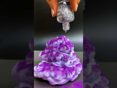 Satisfying glitter foam #asmr #oddlysatisfyingvideo #satisfying