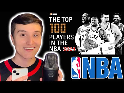 ASMR | Ranking The Top 100 NBA Players in 2024 🏀 (whisper ramble + gum chewing)