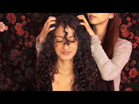 ASMR Savannah pampers Kaitlynn's Gorgeous Curly Hair for Falling Asleep, Luscious Scalp Massage