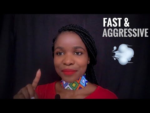 ASMR Fast and Aggressive Hand Movements w/ Mouth Sounds & Tongue Clicks (Unpredictable Triggers) 💤