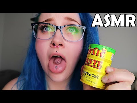 ASMR Toxic Waste [SUPER SOUR CANDY] Wet Mouth Sounds 🥵🍬